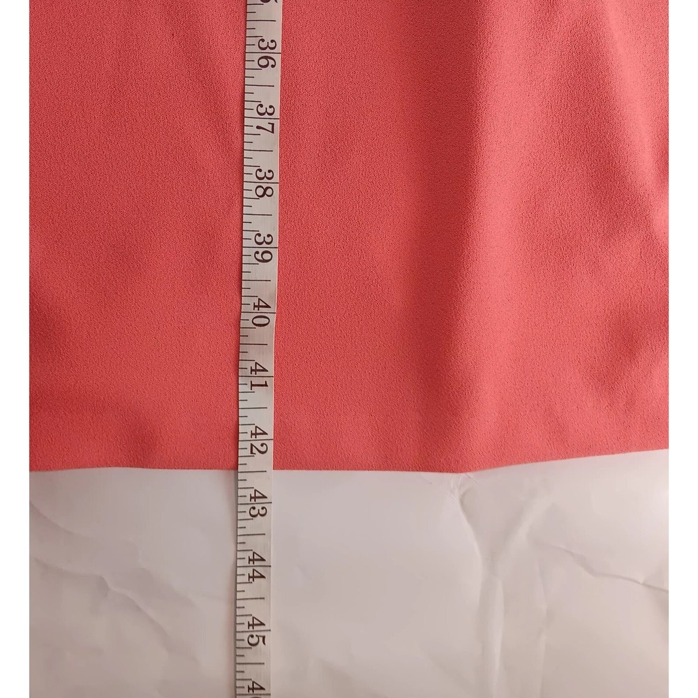 Calvin Klein Womens Shift Dress Coral Midi Vneck Stretch Lined Casual sz 20W/2X - Picture 11 of 12